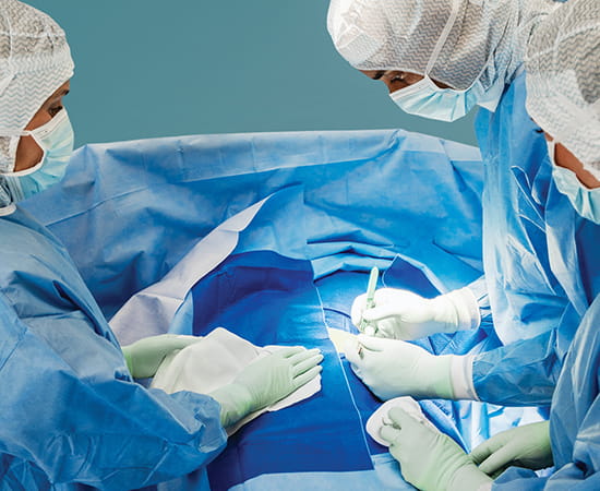 Surgical drapes and sets
